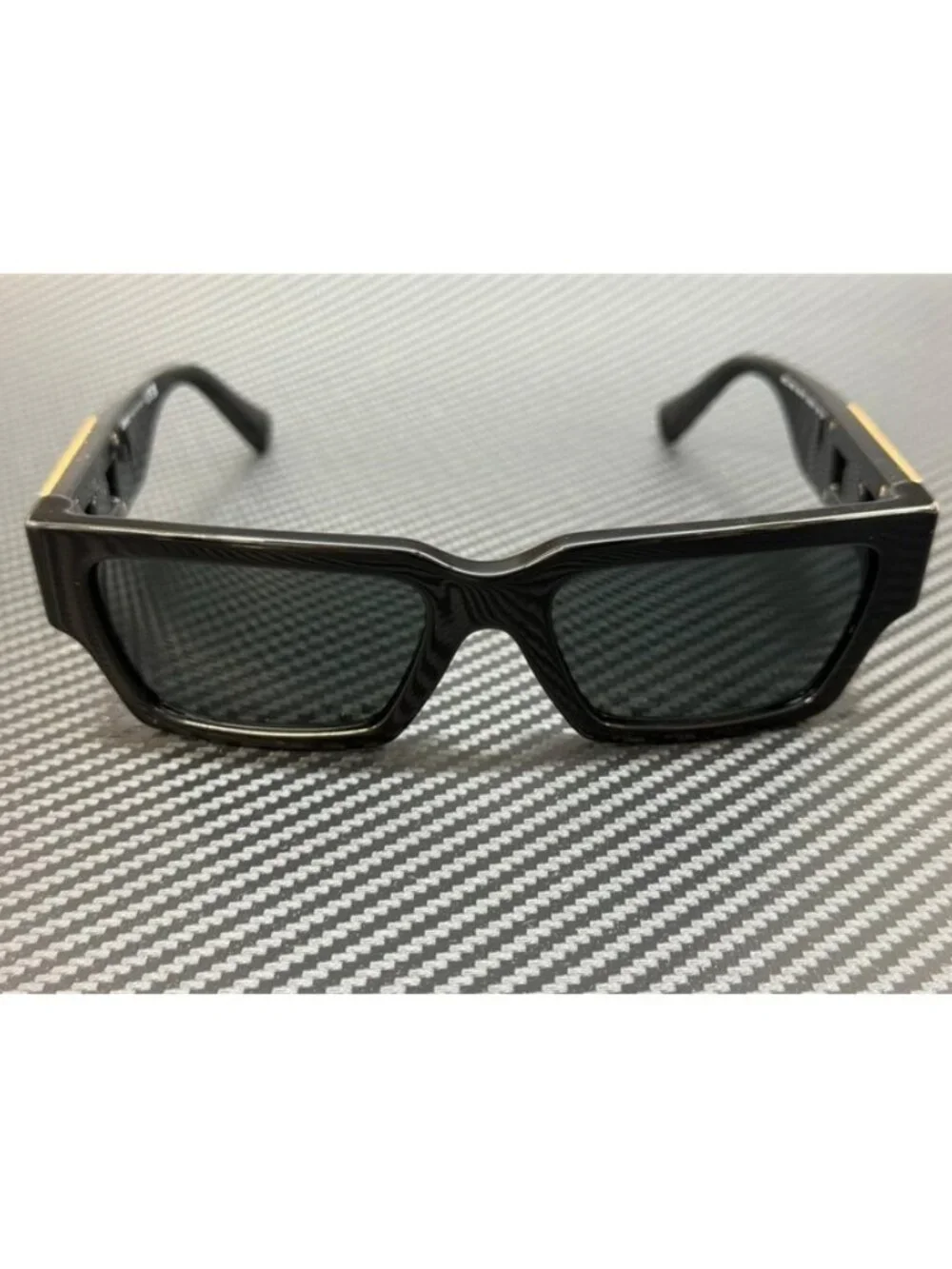 New Versace Men Black Sunglasses 54-18-140